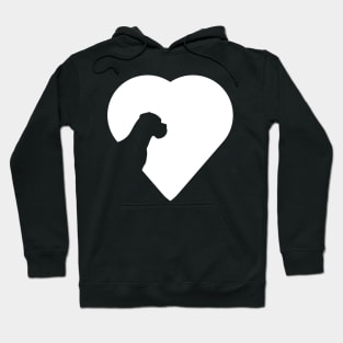 The Heart of the Uncropped Great Dane Love Hoodie
